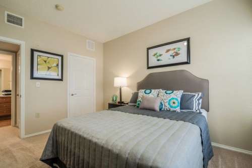 Your spacious bedroom awaits!