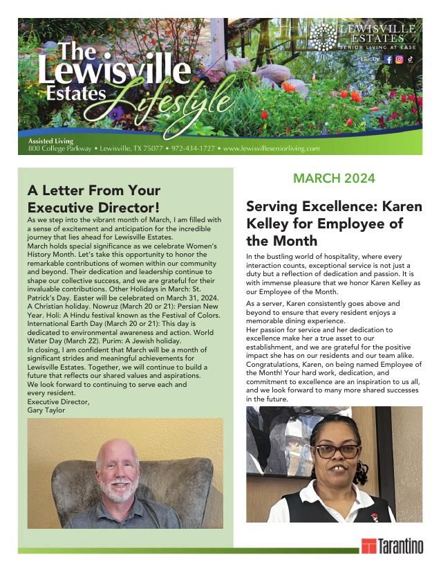 Assisted Living Current Newsletter